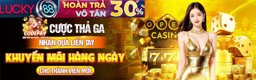 Kho game đa dạng của LUCKY88 với casino, thể thao, slot game